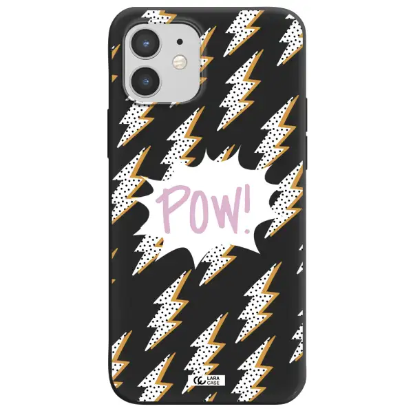 Thunder Apple iPhone 12 Silicone black Case