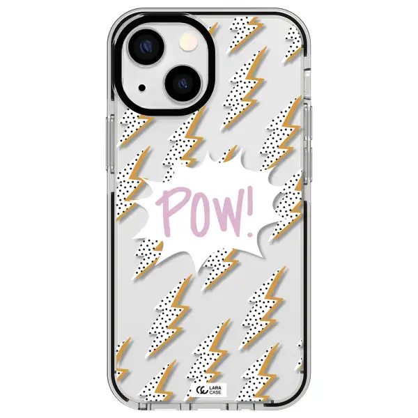 Thunder Apple iPhone 13 mini impact black border Case