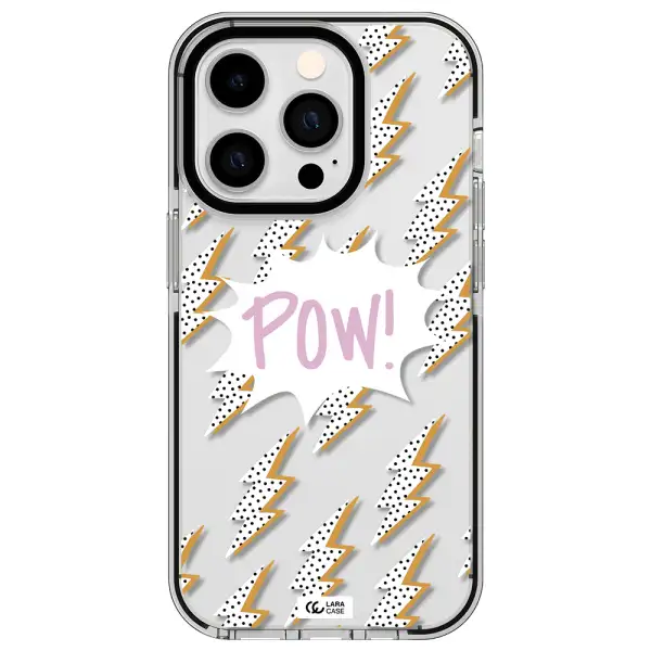 Thunder Apple iPhone 14 pro impact black border Case