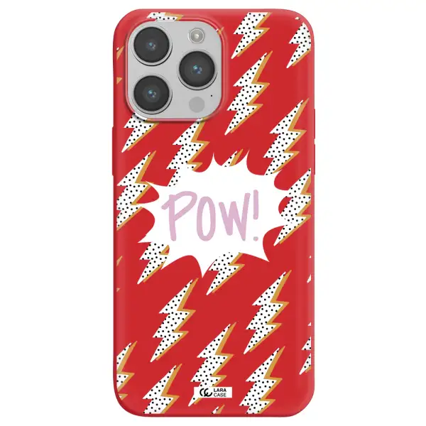 Thunder Apple iPhone 14 pro Silicone Imperial Red Case