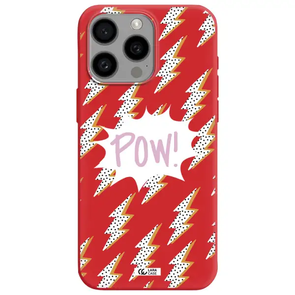 Thunder Apple Iphone 15 Pro Max Silicone Imperial Red Case