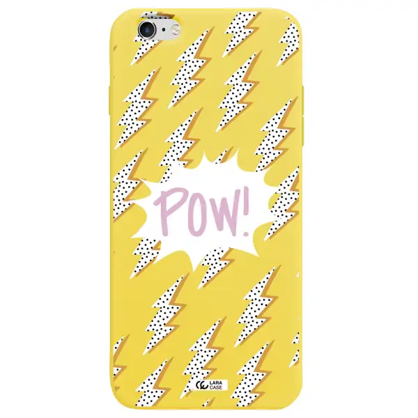 Thunder Apple iPhone 6 plus Silicone canary yellow Case