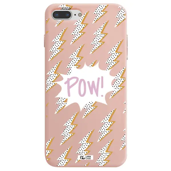 Thunder Apple iPhone 7 plus Silicone pastel pink Case