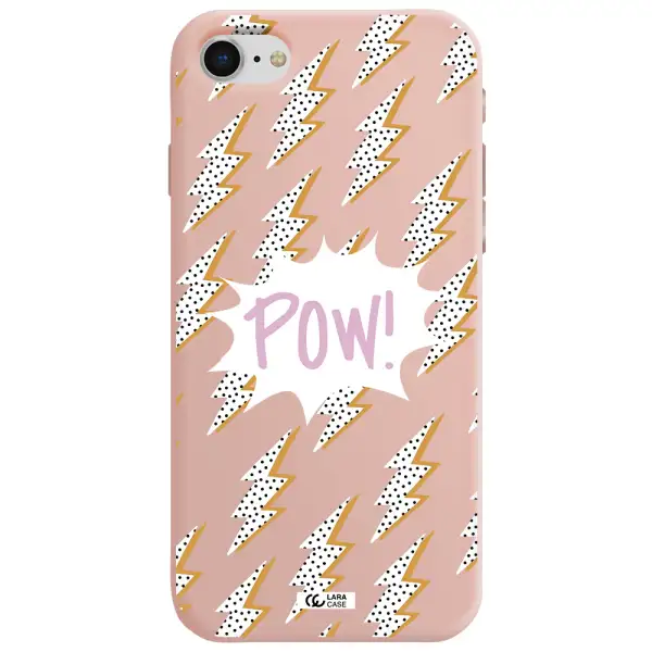 Thunder Apple iPhone se 2020 Silicone pastel pink Case