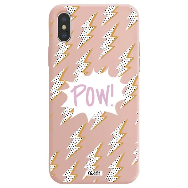 Thunder Apple iPhone XS max Silicone pastel pink Case
