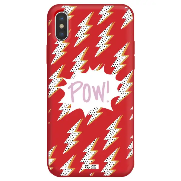 Thunder Apple iPhone XS Silicone Imperial Red Case
