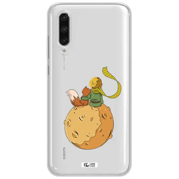 A Cartoon Of A Fox And A Fox Sitting On A Planet Xiaomi Mi 9 Lite Clear Tpu Case