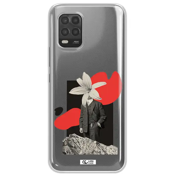 a man in a suit with a flower head Xiaomi Mi 10 Lite Clear TPU Case