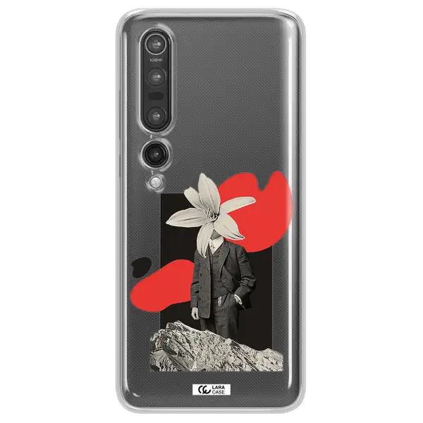 a man in a suit with a flower head Xiaomi Mi 10 Pro Clear TPU Case