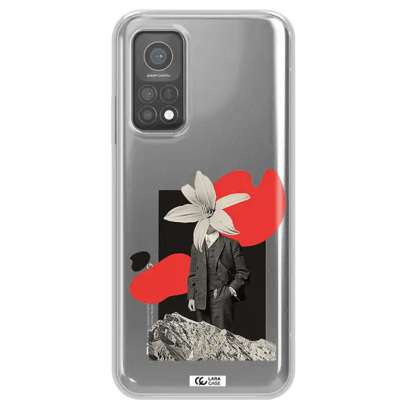 a man in a suit with a flower head Xiaomi Mi 10 T Pro Clear TPU Case