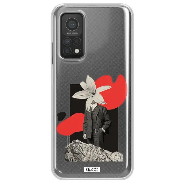 a man in a suit with a flower head Xiaomi Mi 10T Clear TPU Case