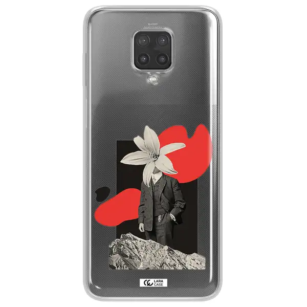 a man in a suit with a flower head Xiaomi Note 9 Pro Clear TPU Case