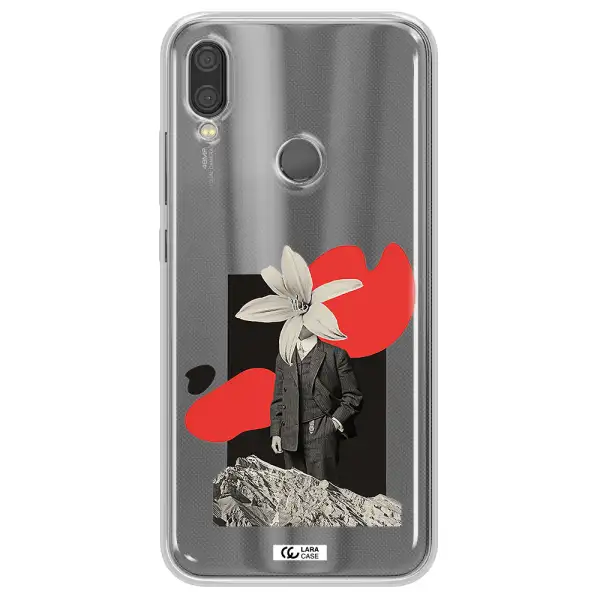 a man in a suit with a flower head Xiaomi Redmi Note 7 Clear TPU Case