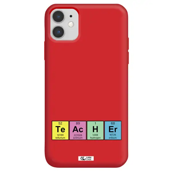a screenshot of a cell phone Apple iPhone 11 Silicone Imperial Red Case