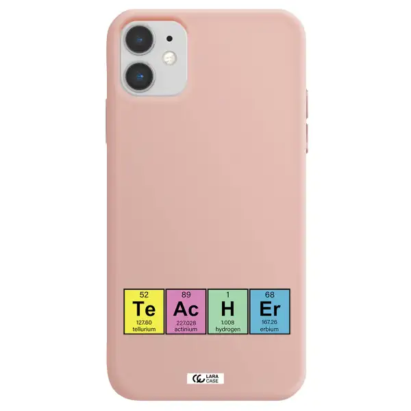 a screenshot of a cell phone Apple iPhone 11 Silicone pastel pink Case