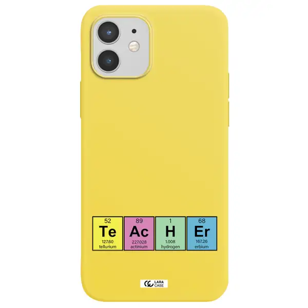 a screenshot of a cell phone Apple iPhone 12 Silicone canary yellow Case