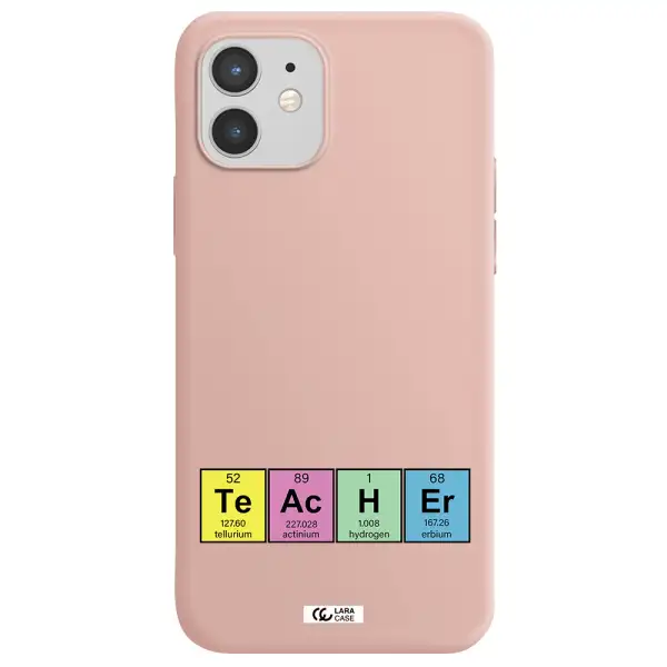a screenshot of a cell phone Apple iPhone 12 Silicone pastel pink Case