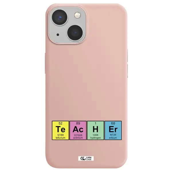 a screenshot of a cell phone Apple iPhone 13 Silicone pastel pink Case