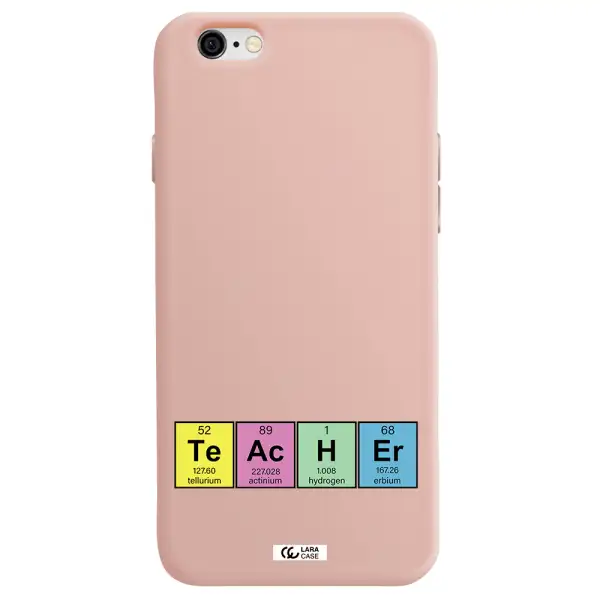 a screenshot of a cell phone Apple iPhone 6 Silicone pastel pink Case