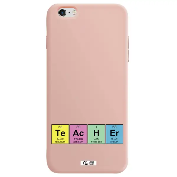 a screenshot of a cell phone Apple iPhone 6S Silicone pastel pink Case