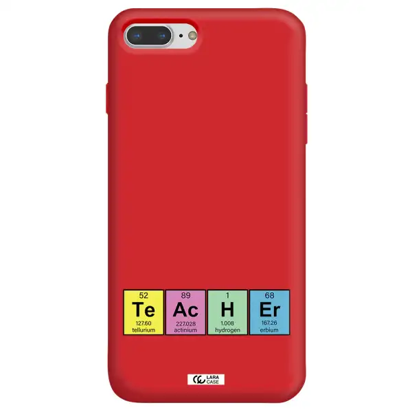 a screenshot of a cell phone Apple iPhone 7 plus Silicone Imperial Red Case