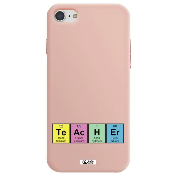 a screenshot of a cell phone Apple iPhone 7 Silicone pastel pink Case