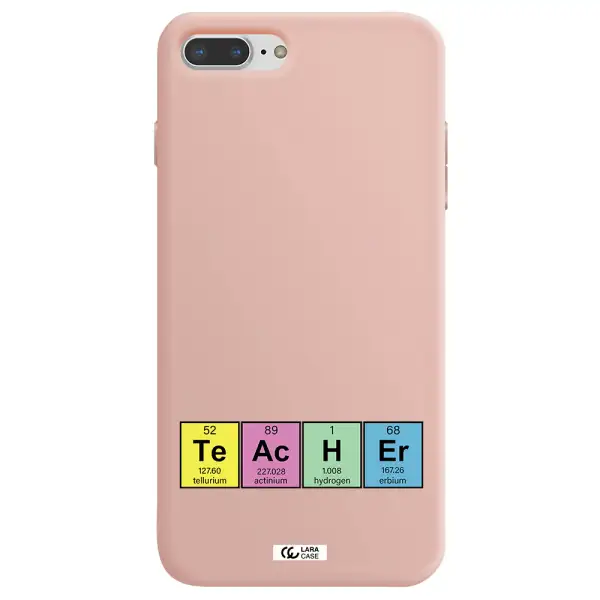a screenshot of a cell phone Apple iPhone 8 plus Silicone pastel pink Case