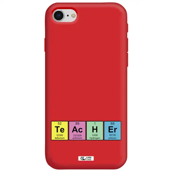a screenshot of a cell phone Apple iPhone se 2020 Silicone Imperial Red Case
