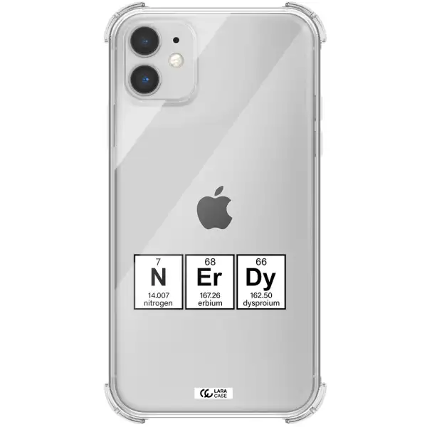 a group of periodic table symbols Apple iPhone 11 Clear PC Case