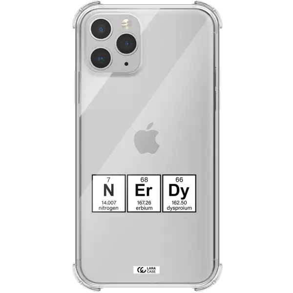 a group of periodic table symbols Apple iPhone 11 pro Clear PC Case