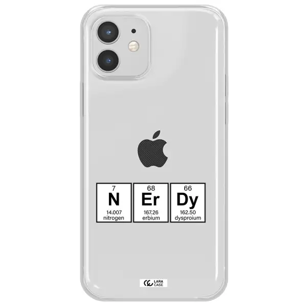 a group of periodic table symbols Apple iPhone 12 mini Clear TPU Case