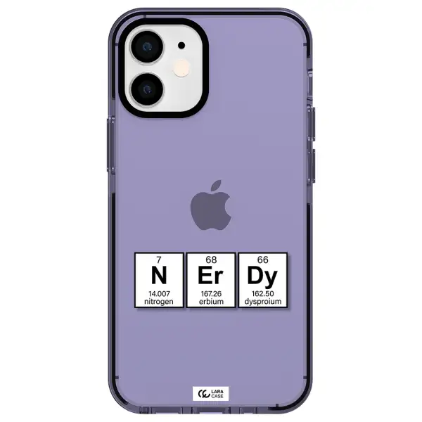 a group of periodic table symbols Apple iPhone 12 mini impact Lilac Case