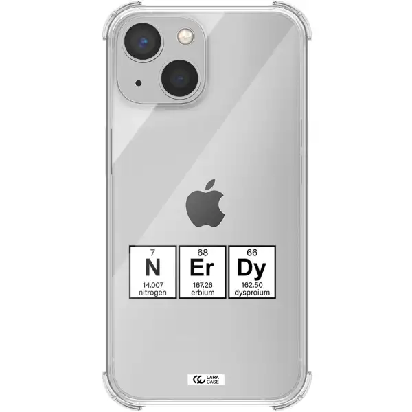 a group of periodic table symbols Apple iPhone 13 mini Clear PC Case