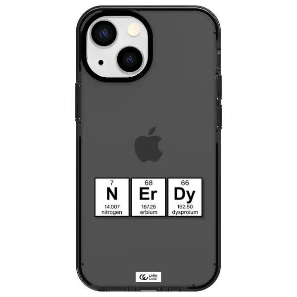 a group of periodic table symbols Apple iPhone 13 mini impact Smoke Black Case