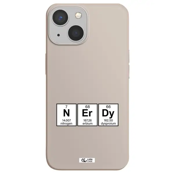 a group of periodic table symbols Apple iPhone 13 mini Silicone Stone Case