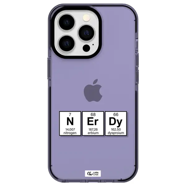 a group of periodic table symbols Apple iPhone 13 Pro impact Lilac Case