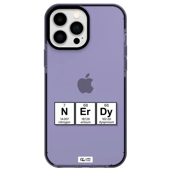 a group of periodic table symbols Apple iPhone 13 Pro Max impact Lilac Case