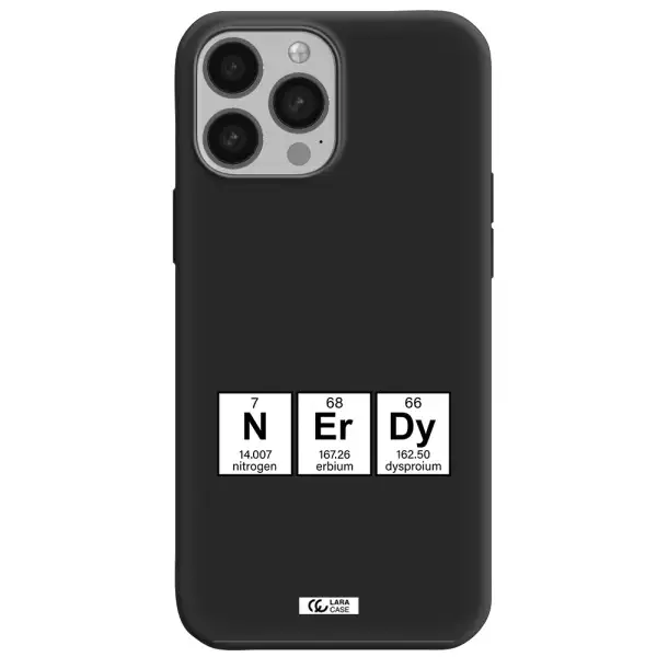 a group of periodic table symbols Apple iPhone 13 Pro Max Silicone black Case