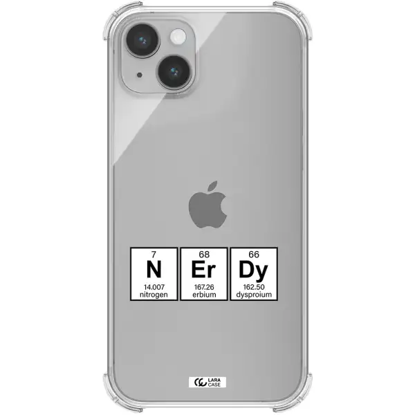 a group of periodic table symbols Apple iPhone 14 Clear PC Case