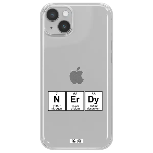 a group of periodic table symbols Apple iPhone 14 plus Clear TPU Case