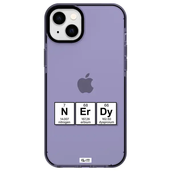 a group of periodic table symbols Apple iPhone 14 plus impact Lilac Case