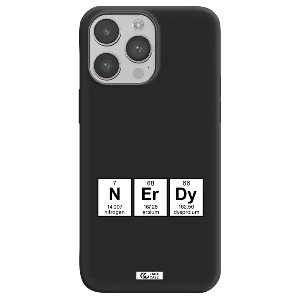 a group of periodic table symbols Apple iPhone 14 pro max Silicone black Case