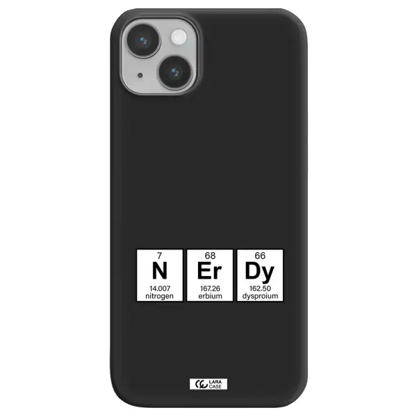 a group of periodic table symbols Apple iPhone 14 Silicone black Case