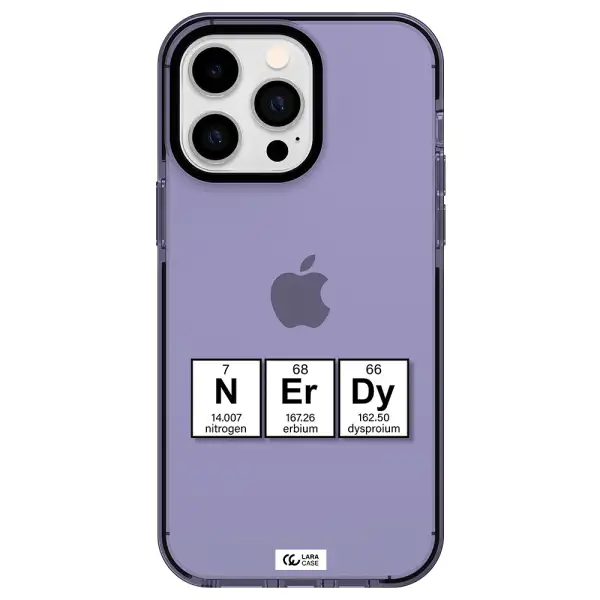 a group of periodic table symbols Apple iPhone 15 Pro Max impact Lilac Case