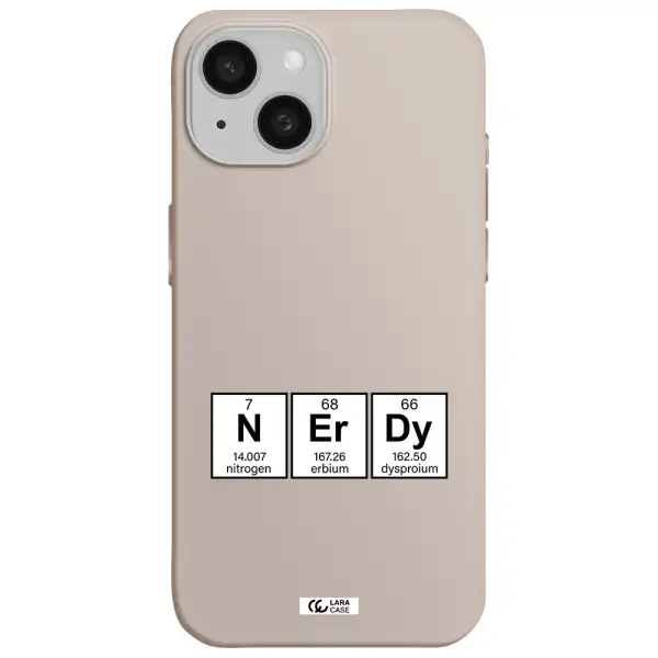 a group of periodic table symbols Apple iPhone 15 Silicone Stone Case
