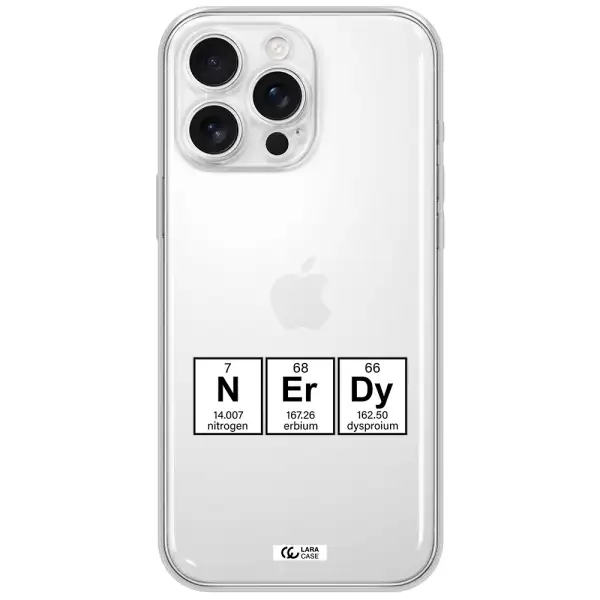 A Group Of Periodic Table Symbols Apple Iphone 16 Pro Max Clear Tpu Case