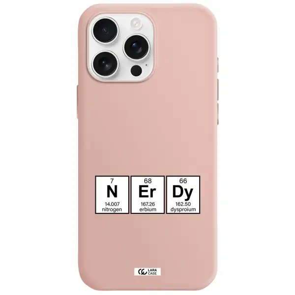 A Group Of Periodic Table Symbols Apple Iphone 16 Pro Max Silicone Pastel Pink Case