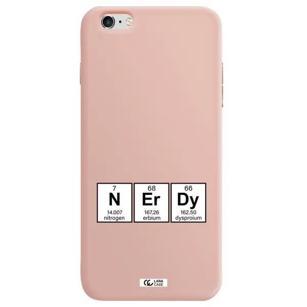 a group of periodic table symbols Apple iPhone 6 s plus Silicone pastel pink Case