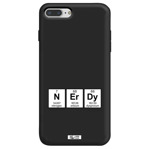 a group of periodic table symbols Apple iPhone 7 plus Silicone black Case