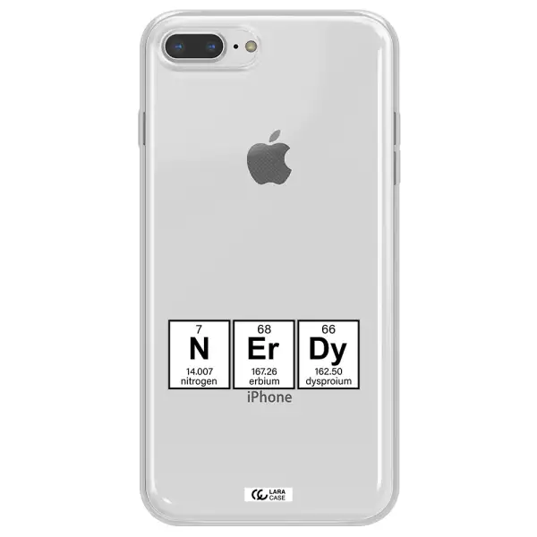a group of periodic table symbols Apple iPhone 8 plus Clear TPU Case